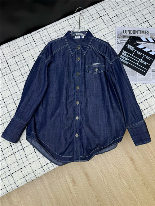 미우미우 데님 셔츠 M32805 2025/신상