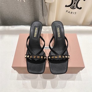 미우미우 여성용 슬리퍼 (굽높이5CM) M46336-2 2026/신상