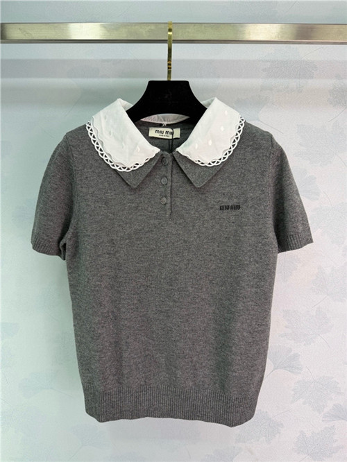 미우미우 반팔 폴로 니트 M32651 2026/신상