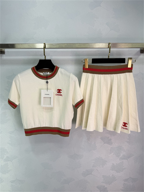 샤넬 반팔 니트 스커트 세트 C02997 2026/신상